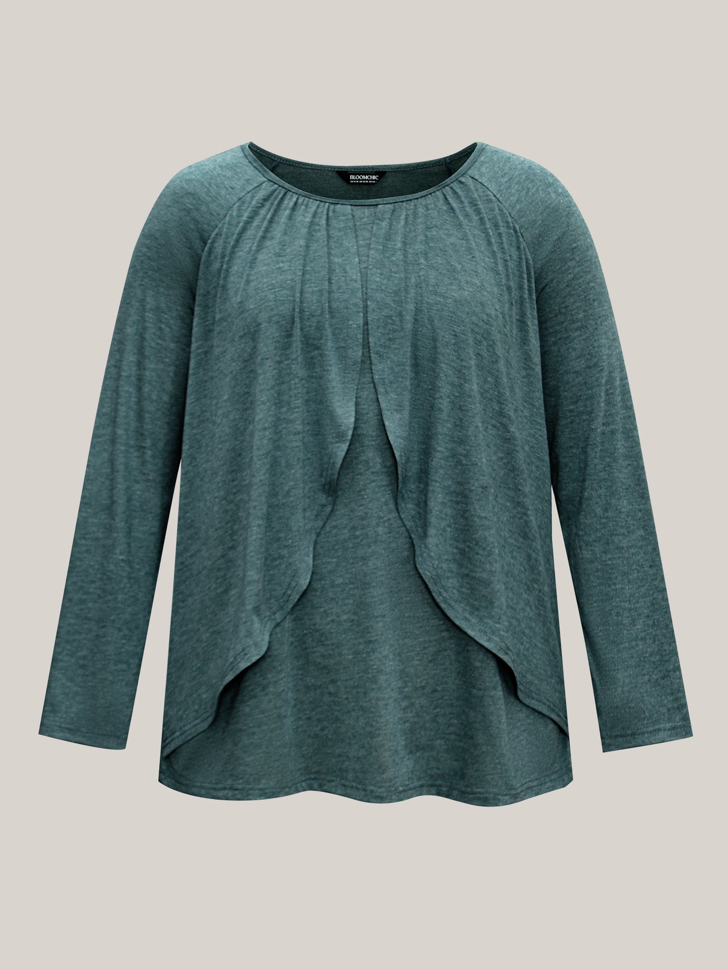 2-In-1 Gathered Ruffle Trim T-Shirt