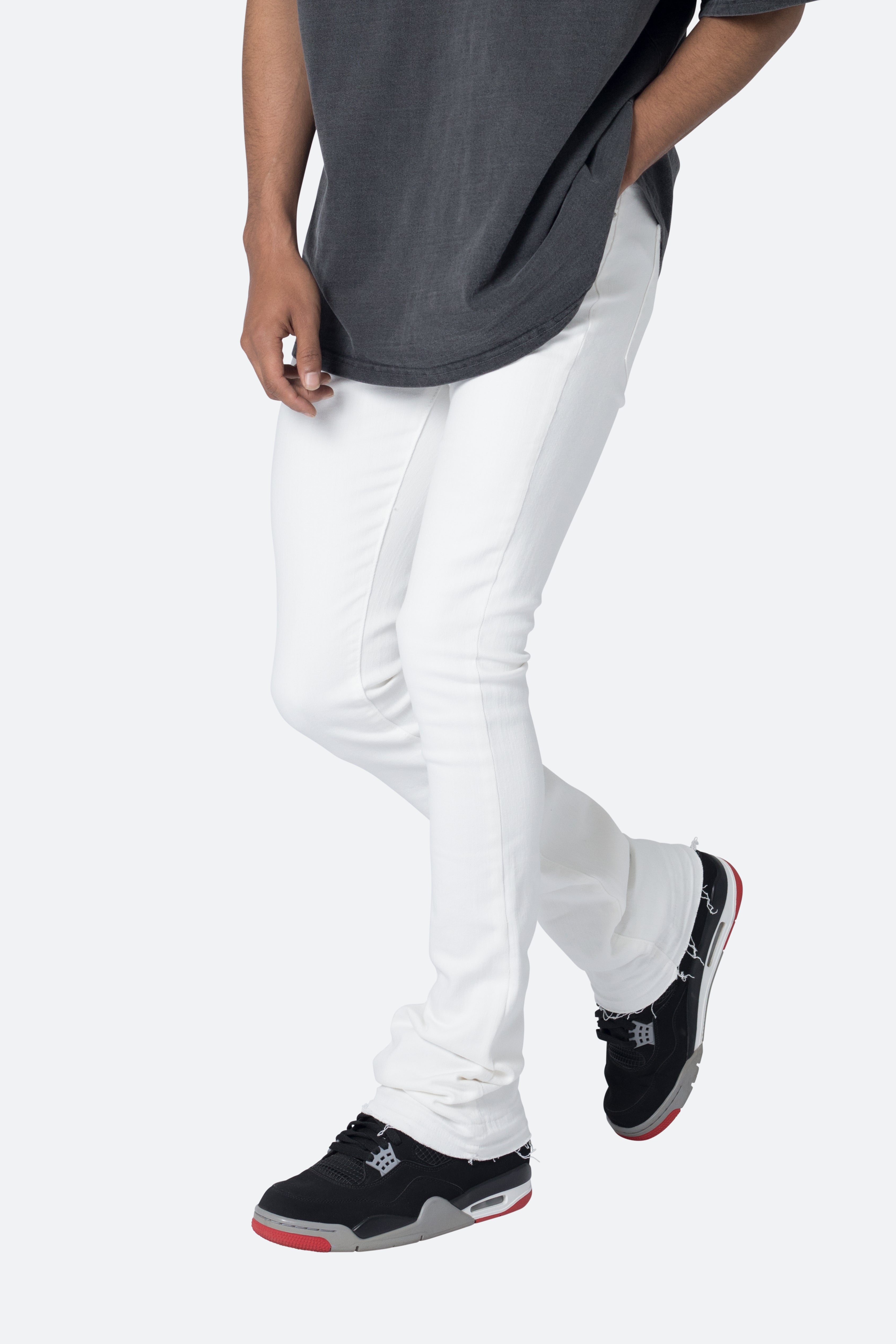 X514 Skinny Stacked Denim - White