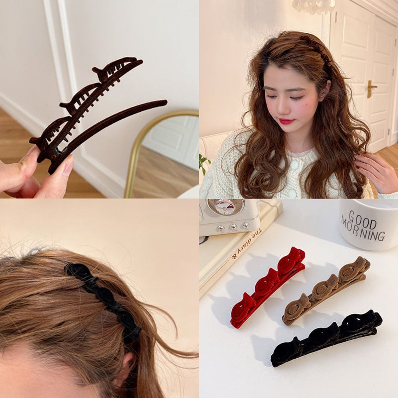 🌸Flocking Braided Hair Clip