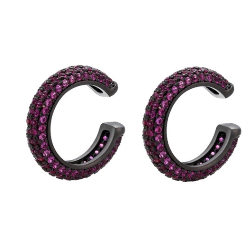 Fashion Geometric Plating Copper Zircon Copper Earrings