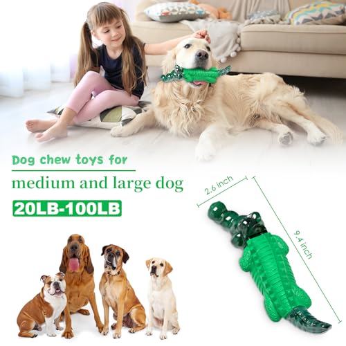 Dog Chew Toys for Aggressive Chewers: Tough Dog Toys for Large Dogs - Indestructible Dog Toys - Heavy Duty Dog Toys -Dog Toys for Small/Medium/Large Dogs Breed