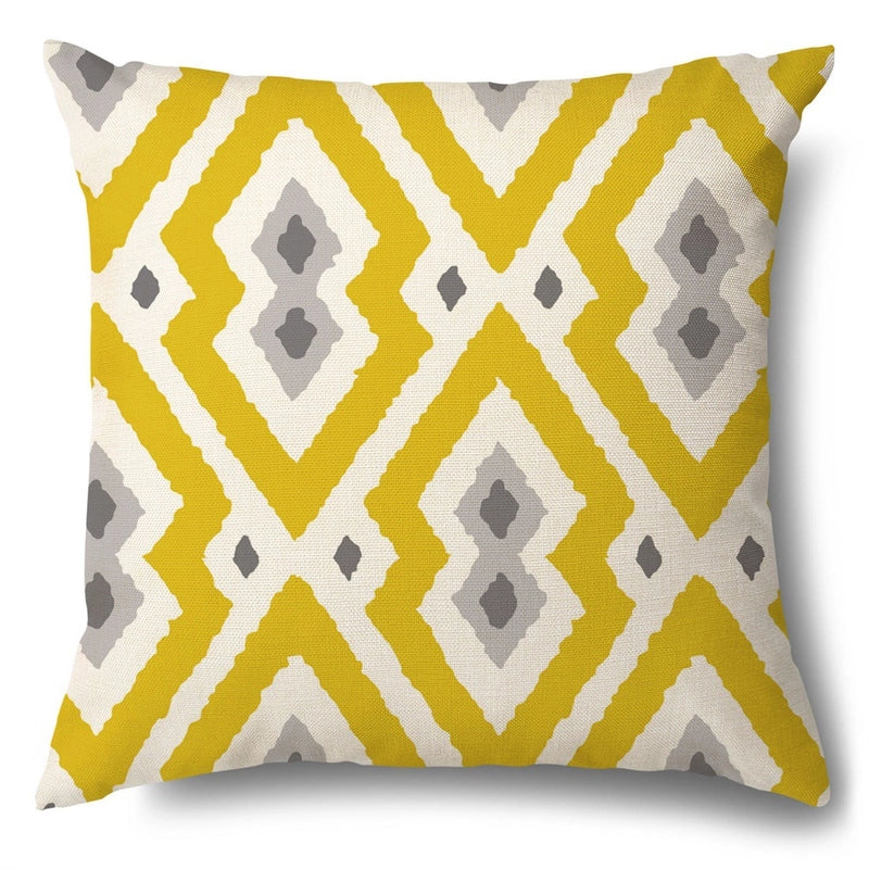 Pastoral Sunflower Linen Pillow Cases