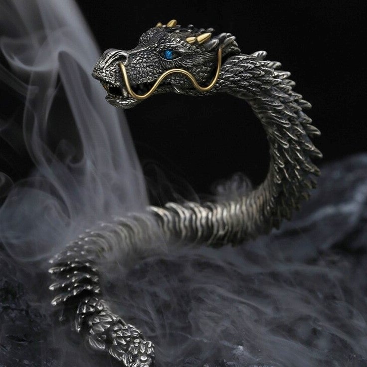 ⏰Unleashing the Power of Handmade Golden Horn Dragon Bracelet