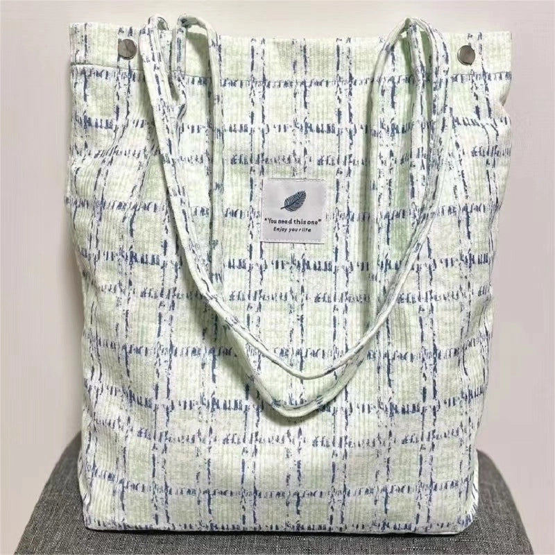 Corduroy Temperament High Capacity Bag