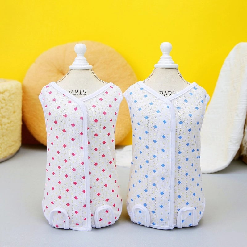 Pet Cat Sterilization Suit Postpartum Clothes Surgical Anti-licking Weaning Suit 23 Four-leaf Clover Cat Sterilization