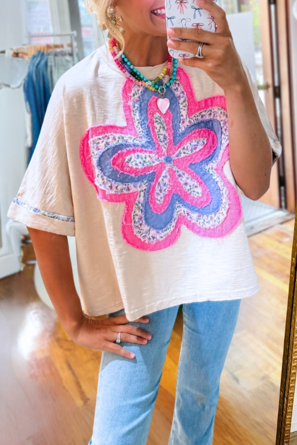 Floral Patchwork Cutest Tee