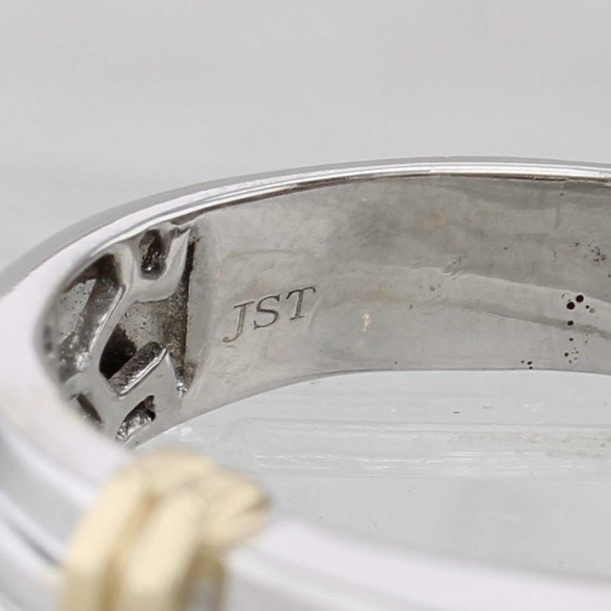 Men's Wedding Band 0.89ctw Diamond Ring 10k White Yellow Gold Size 11