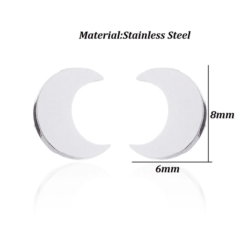 Minimalist  Geometric 304 Stainless Steel No Inlaid 18K Gold Plated Ear Studs