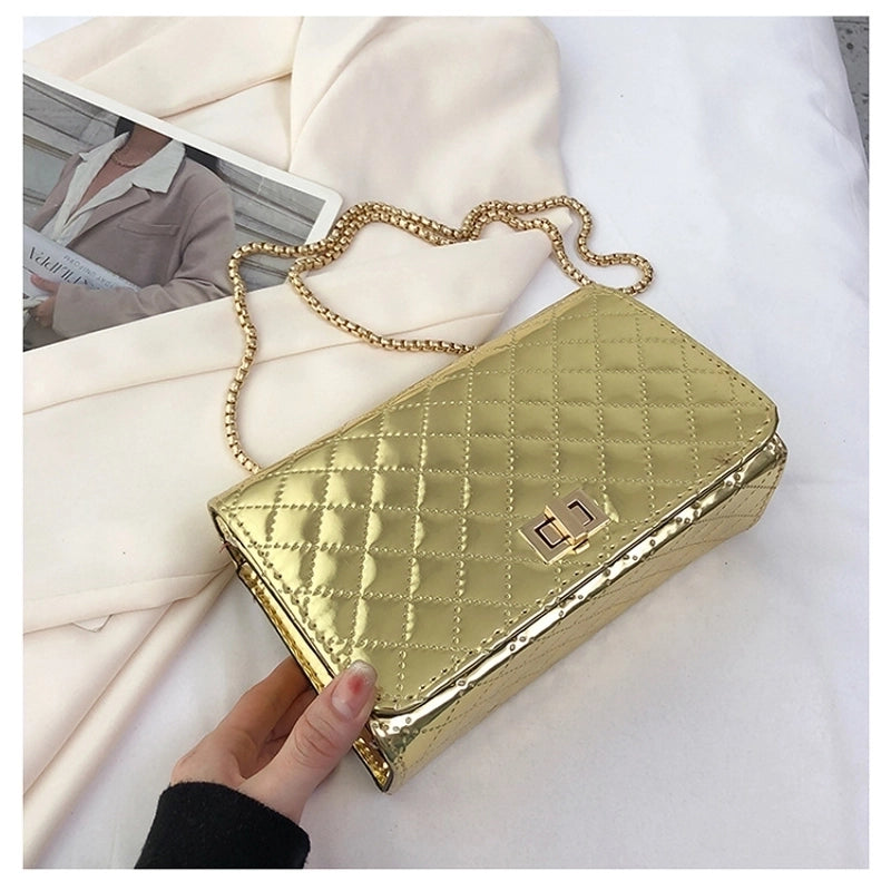 Women's Small All Seasons Pu Leather Classic Style Square Bag