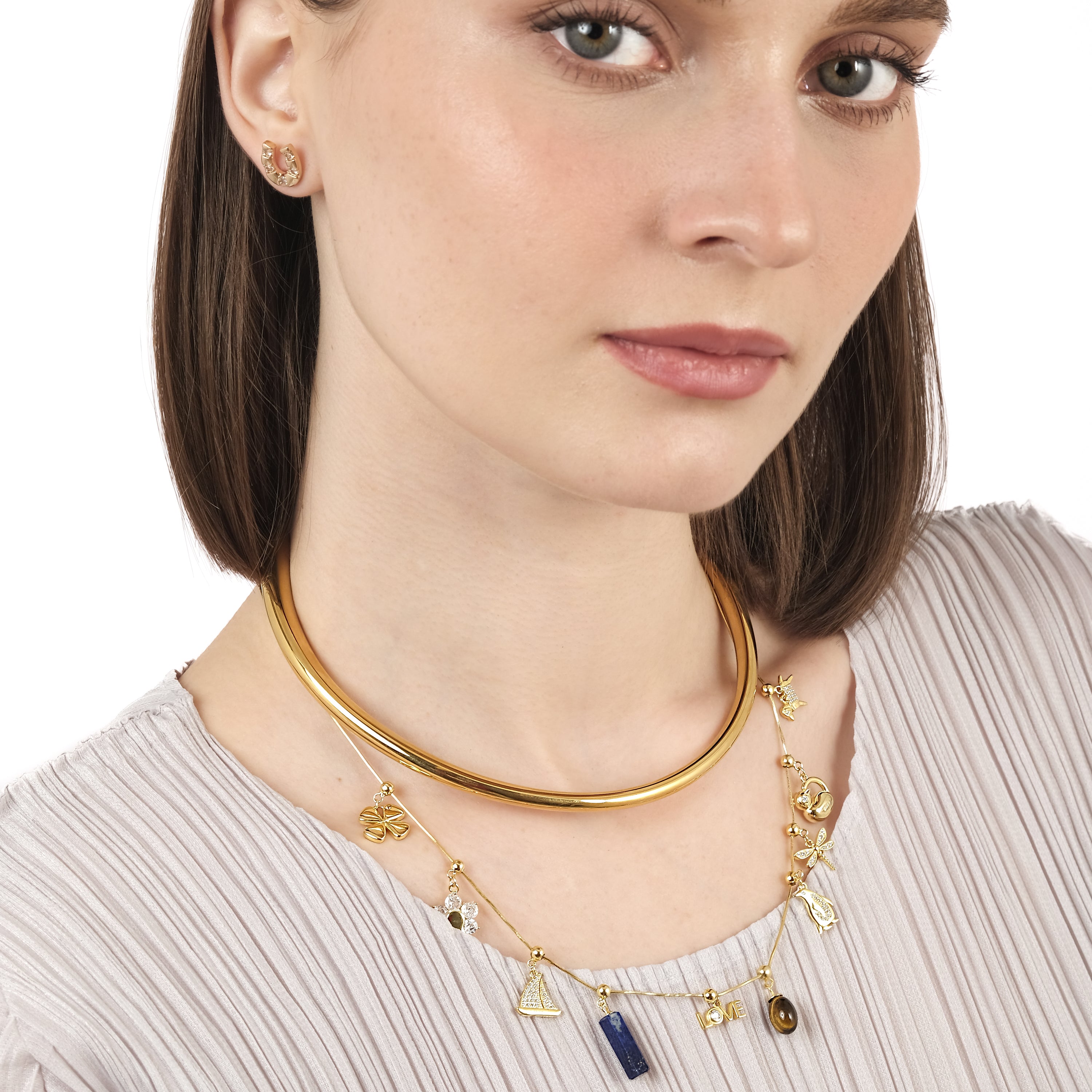 Gigi Lapis Lazuli Charm (18K Gold Vermeil)