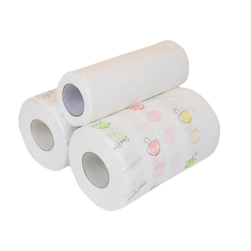 A Generation Of Washable Lazy Dishcloth Kitchen Wet And Dry Dual-use Cleaning To Oil Paper Disposable Dishwashing Cloth