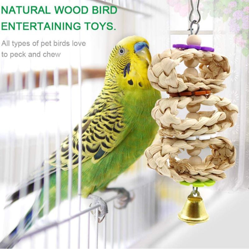 8 Pieces Set Of Parrot Chewing Toys
