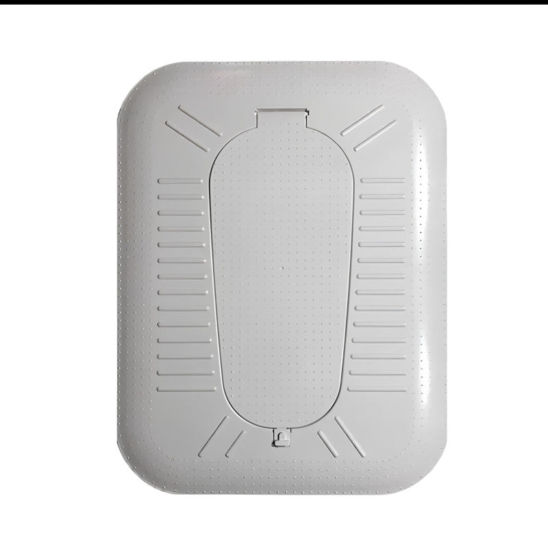 FULLY ENCLOSED SQUAT TOILET COVER WITH FOOT STEP ODOR STOPPER OPEN DESIGN