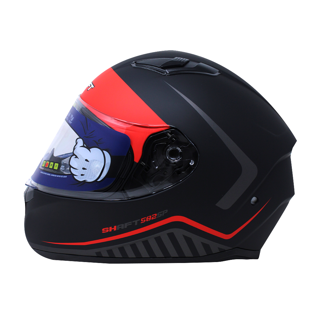 Casco Shaft integral 582 barefoot Rojo