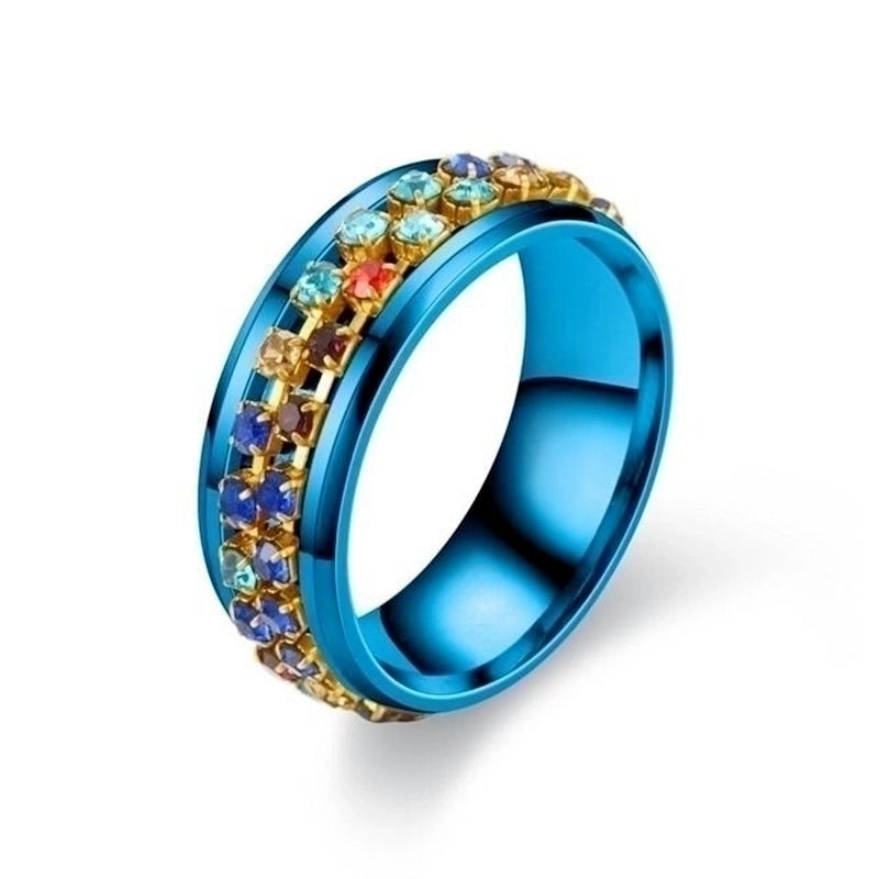 Fashion U Shape Stainless Steel Artificial Gemstones