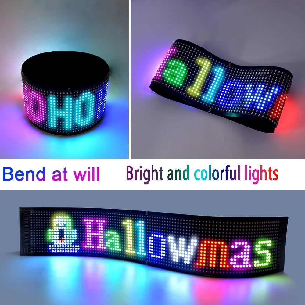 🎁LAST DAY SALE-49% OFF🎁Ultra-thin flexible Bluetooth LED screen