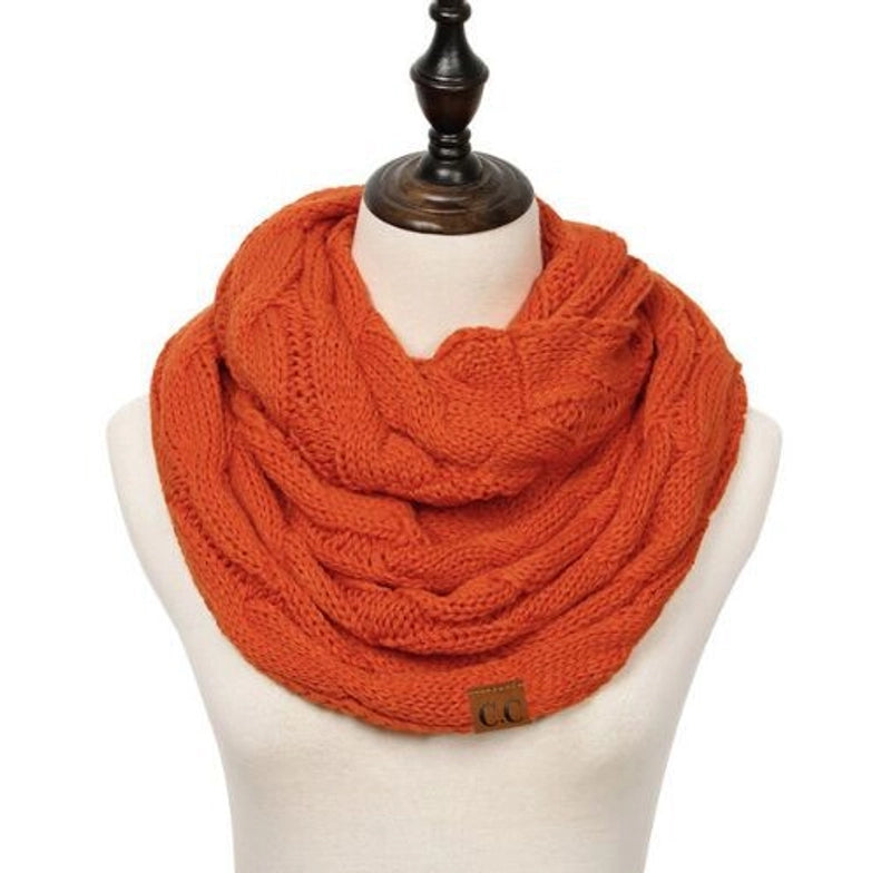 Women's Streetwear Solid Color Knit Scarf
