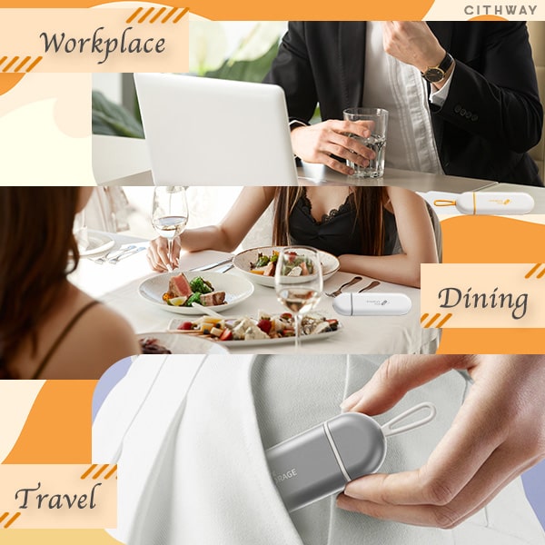 CithwayTravel-Friendly Sliding Pill Box Organizer