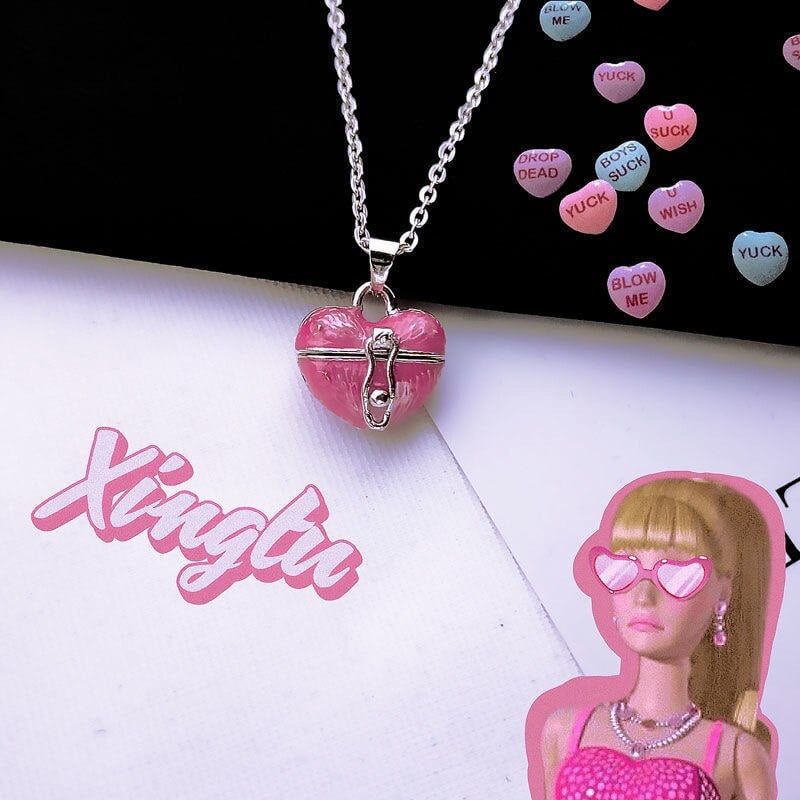 Heart Pill Case Necklace