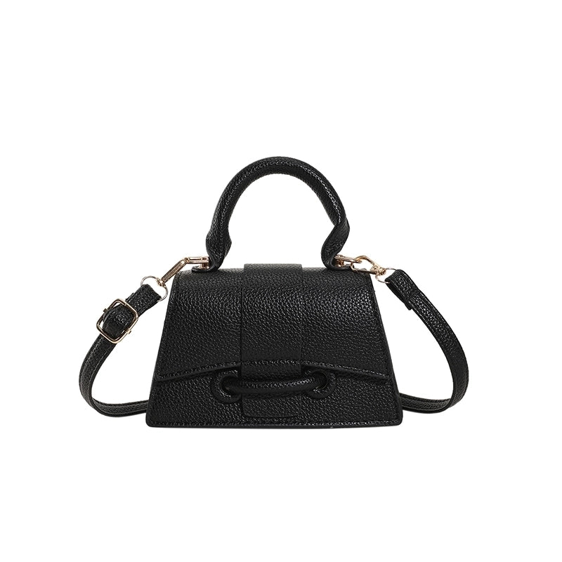 Women's All Seasons Pu Leather Solid Color Vintage Style Square Magnetic Buckle Handbag