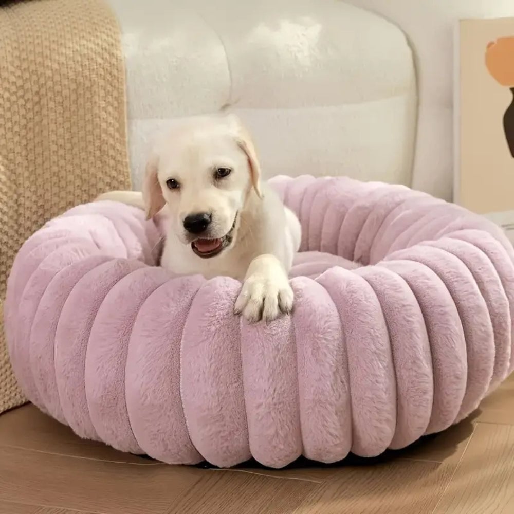 Plush Round Pet Bed