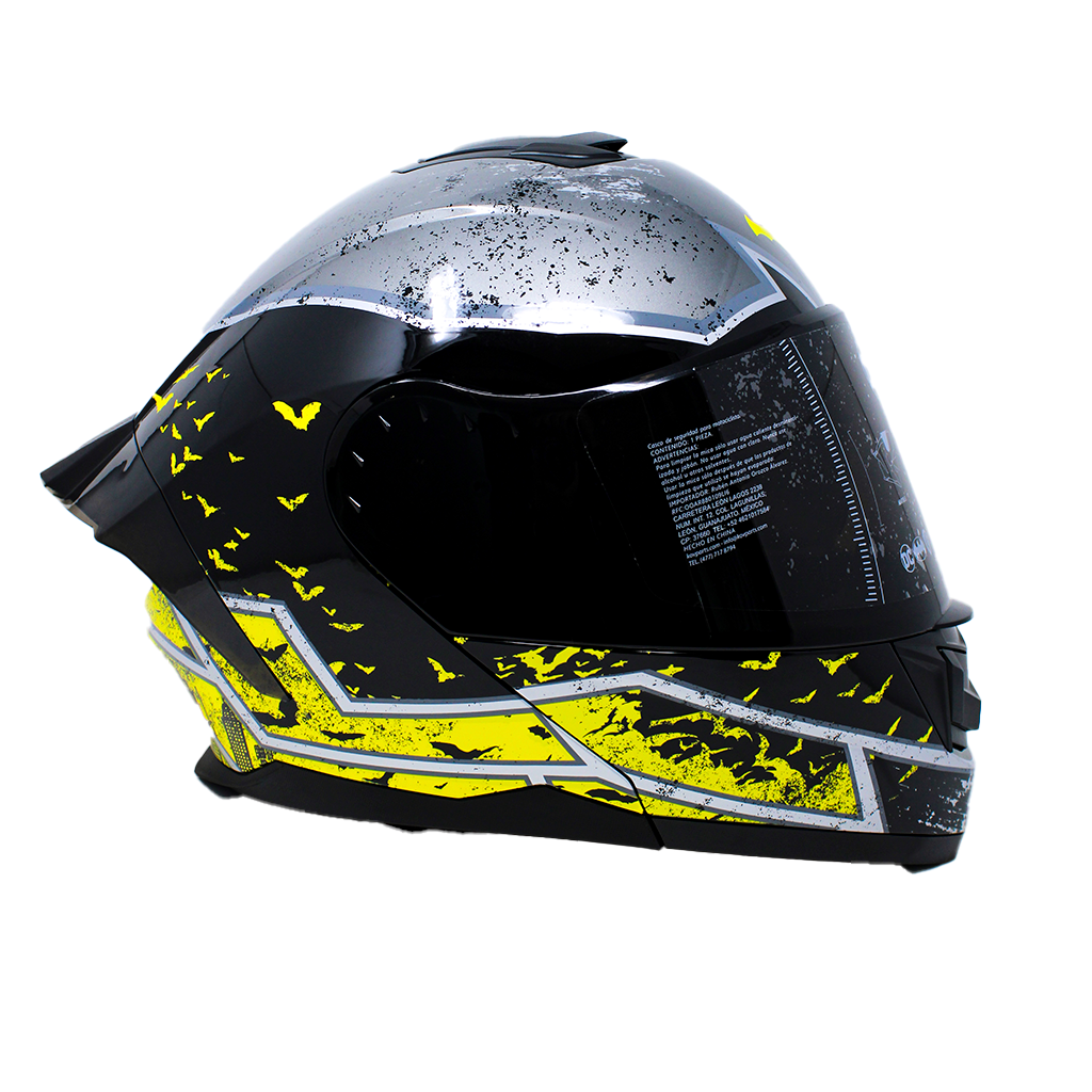 Casco Kov Zero DC Batman Amarillo