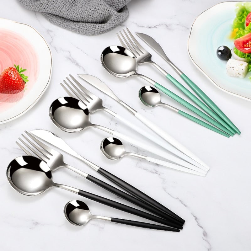 Art Of Food® 4-piece Stainless Steel Cutlery Set. Paris