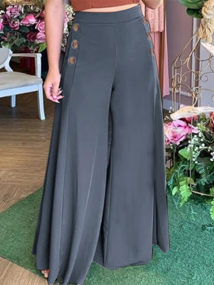 Wide Leg High Waist Pantaloon For Women