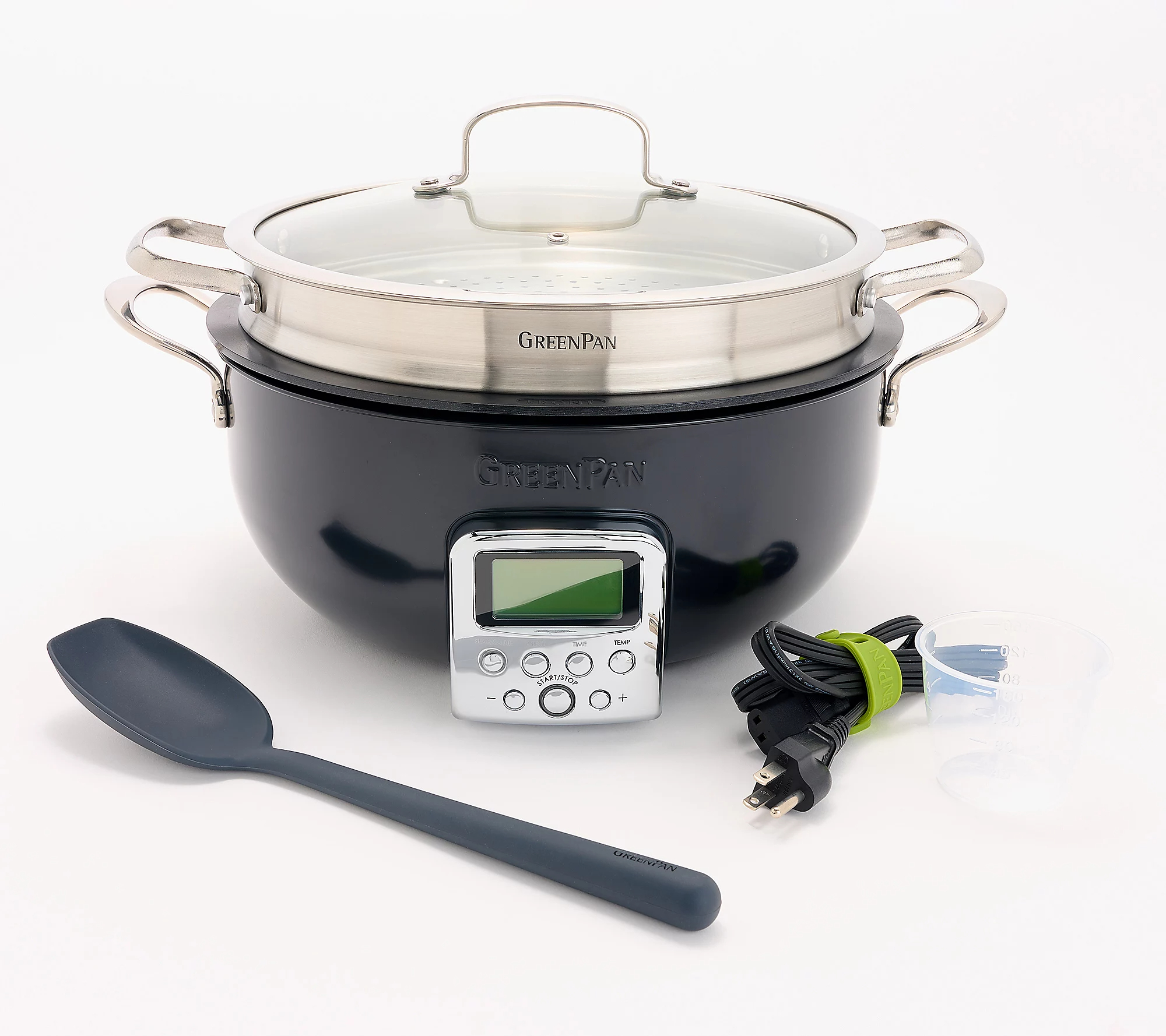 QVC 2025 New year promotion🎉GreenPan Elite 6-Quart Electric Multi-Pot with Steamer & Tool