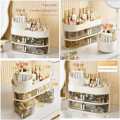 Makeup Organizer + Brushes Holder Multi Layer