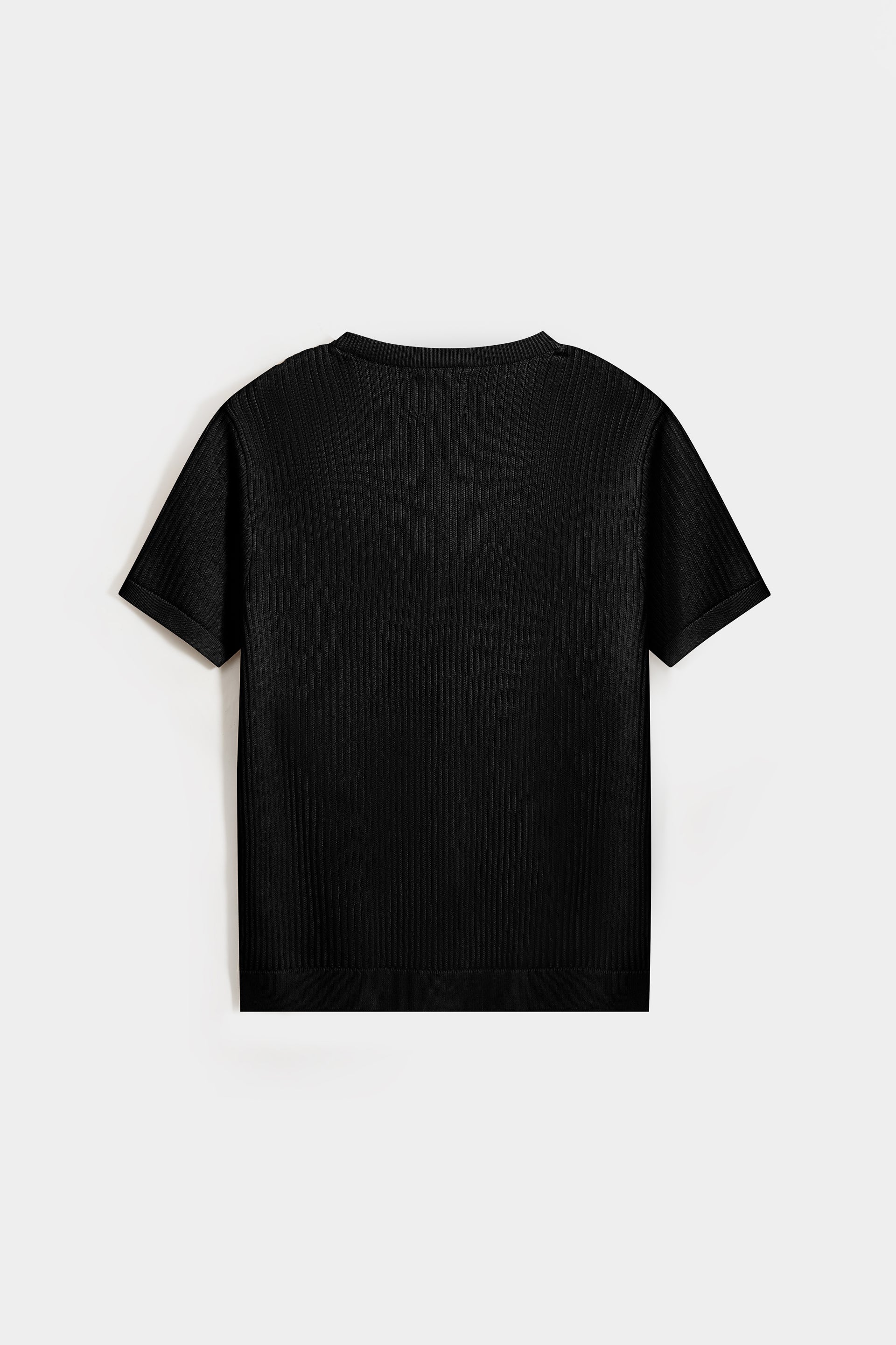 Textured Knit T-Shirt