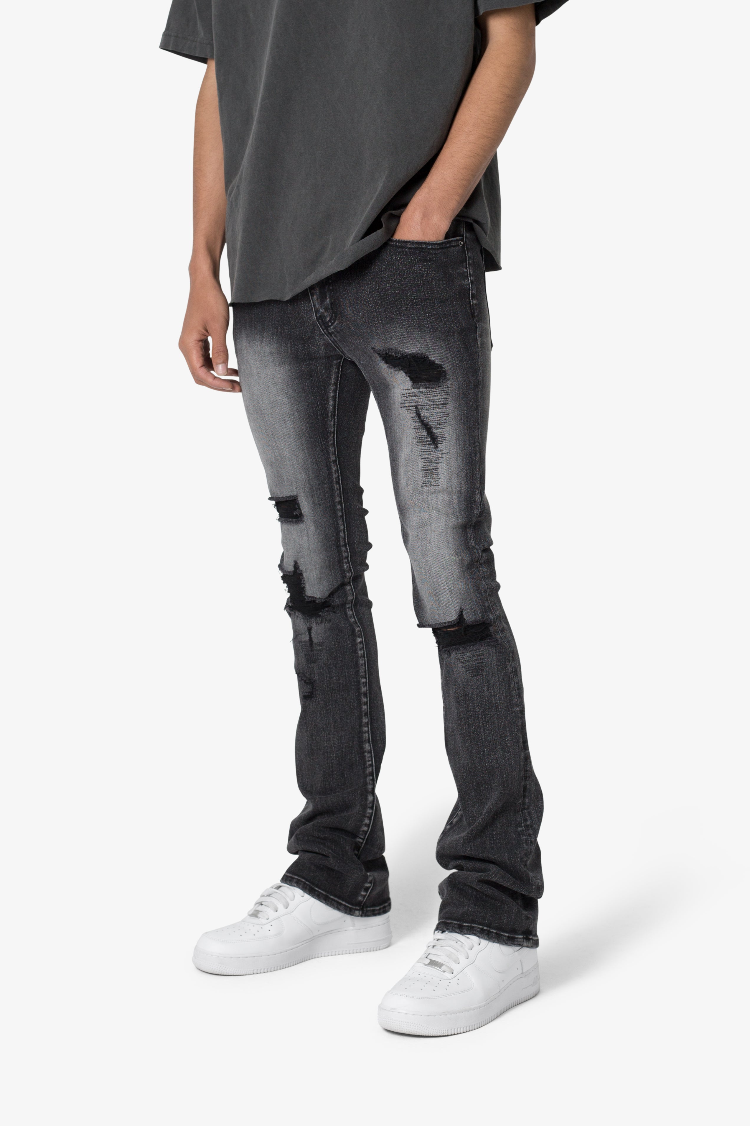 X635 Skinny Stacked Denim - Black