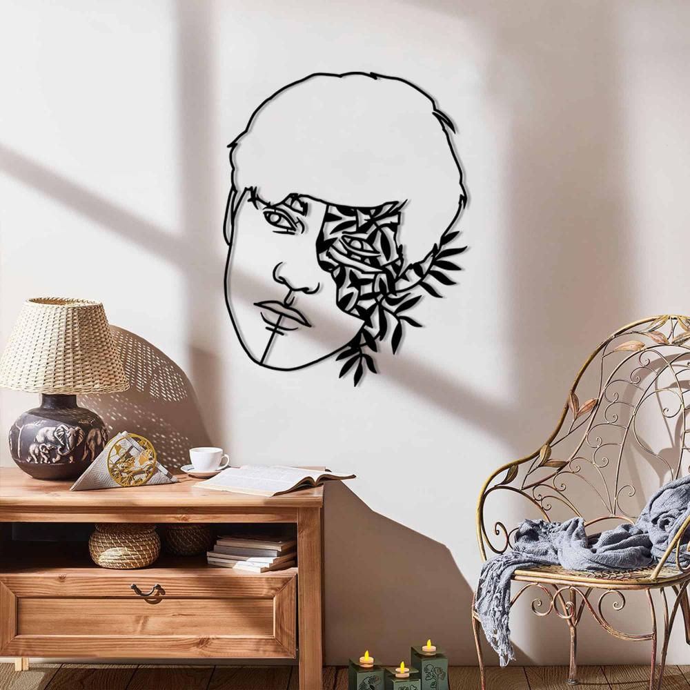 Leaf Headed Man Metal Wall Decor