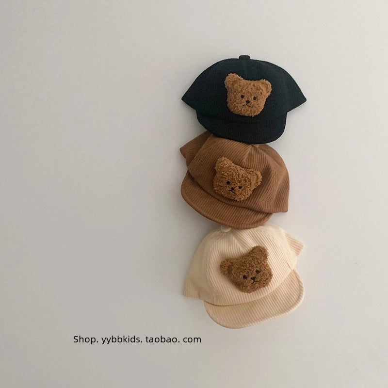 Korean Baby Hat Spring And Autumn Children's Baseball Cap Baby Cap Soft Eaves Sunshade Winter Children's Hat