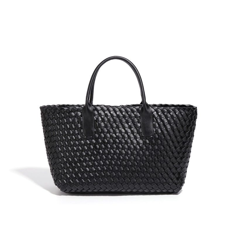 Women's Woven Bag Summer New Light Luxury Large Capacity Vegetable Basket Bag Fashion Casual Versatile High Quality Handbag For Women