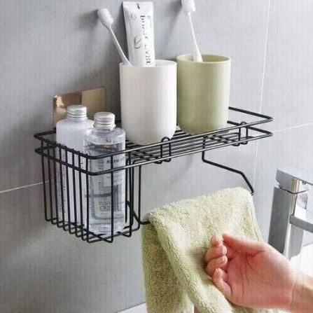 Wall Mounted Self Adhesive Convenient Bathroom Wall Caddy