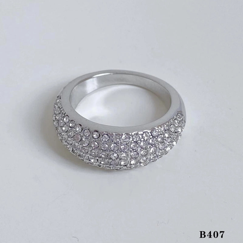 Casual Modern Style Heart Shape Bow Knot 316 Stainless Steel  Shell Diamond 16K Gold Plated White Gold Plated Gold Plated Inlay Stainless Steel Rings