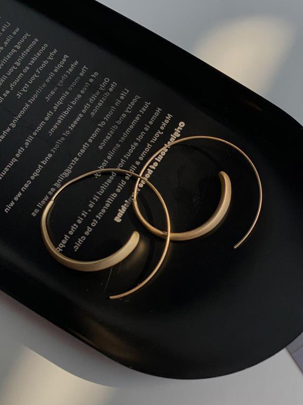 Normcore Geometric Matte Earrings