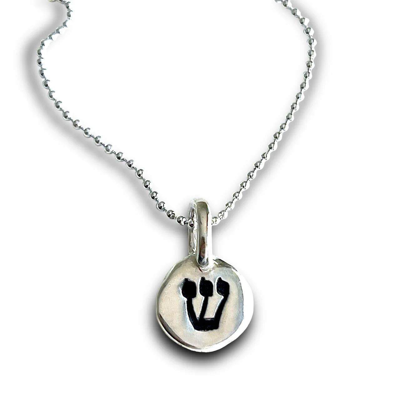 Shin Elevation Kabbalah Necklace  - Sterling Silver or Bronze
