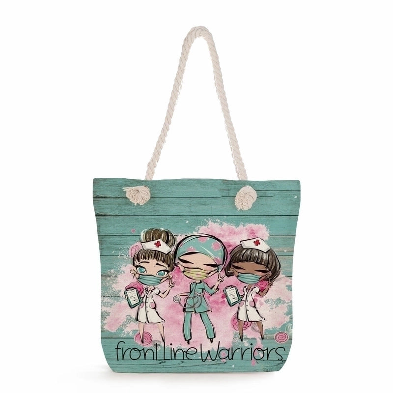 Women's Classic Style Nurse Canvas Shopping Bags