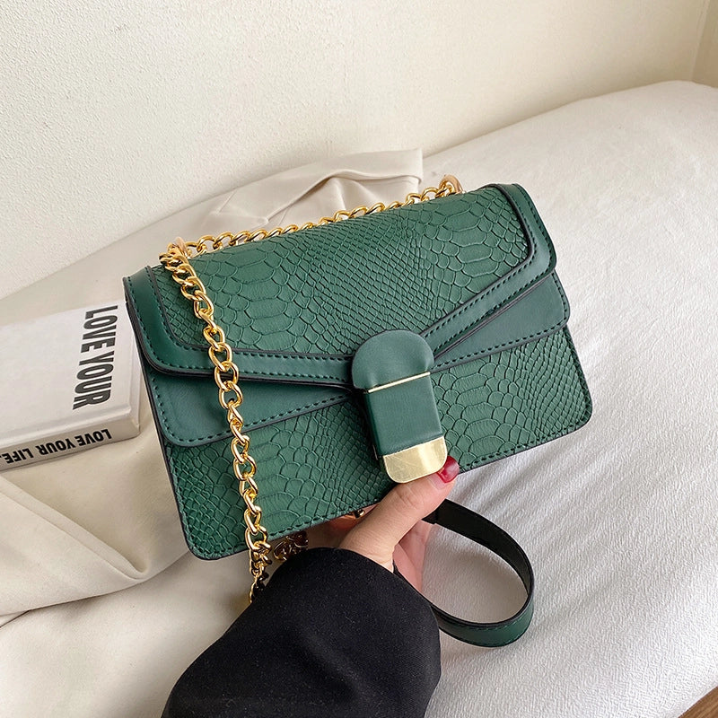 Women's Small All Seasons Pu Leather Solid Color Basic Square Flip Cover Shoulder Bag