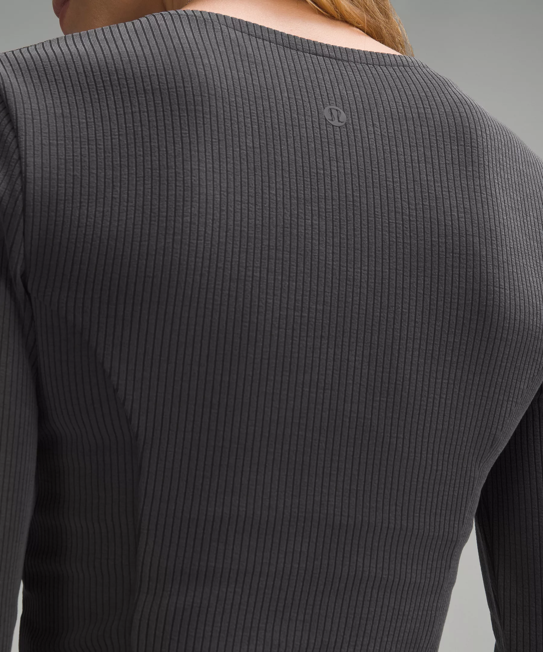 Ribbed Softstreme Asymmetrical Long-Sleeve Shirt