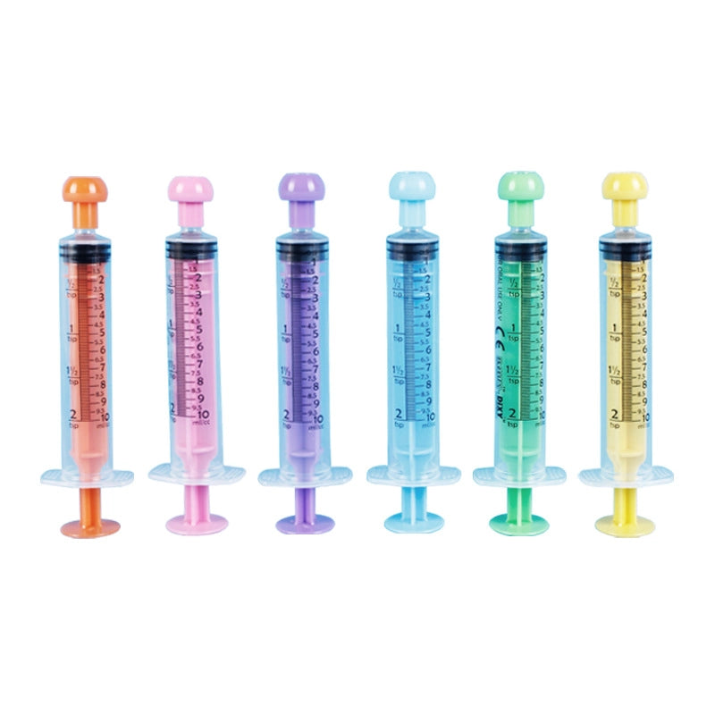 Colorful Disposable Small Size Plastic Syringe Feeder For Livestock 5ml 10ml Pet Feeding Tool Durable Lightweight Easy To Use