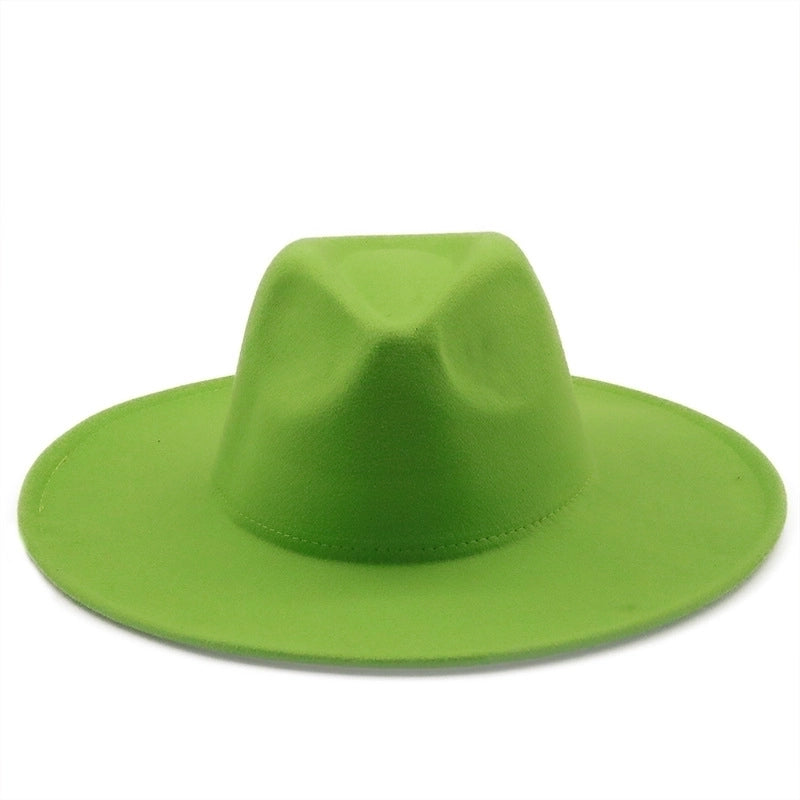 Retro Brim Big Brim Autumn And Winter Wool Top Hat