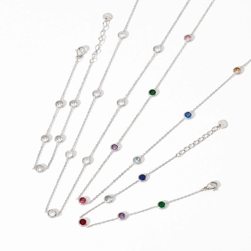 3 Pieces Retro Round Stainless Steel Titanium Steel Plating Inlay Zircon Bracelets Necklace