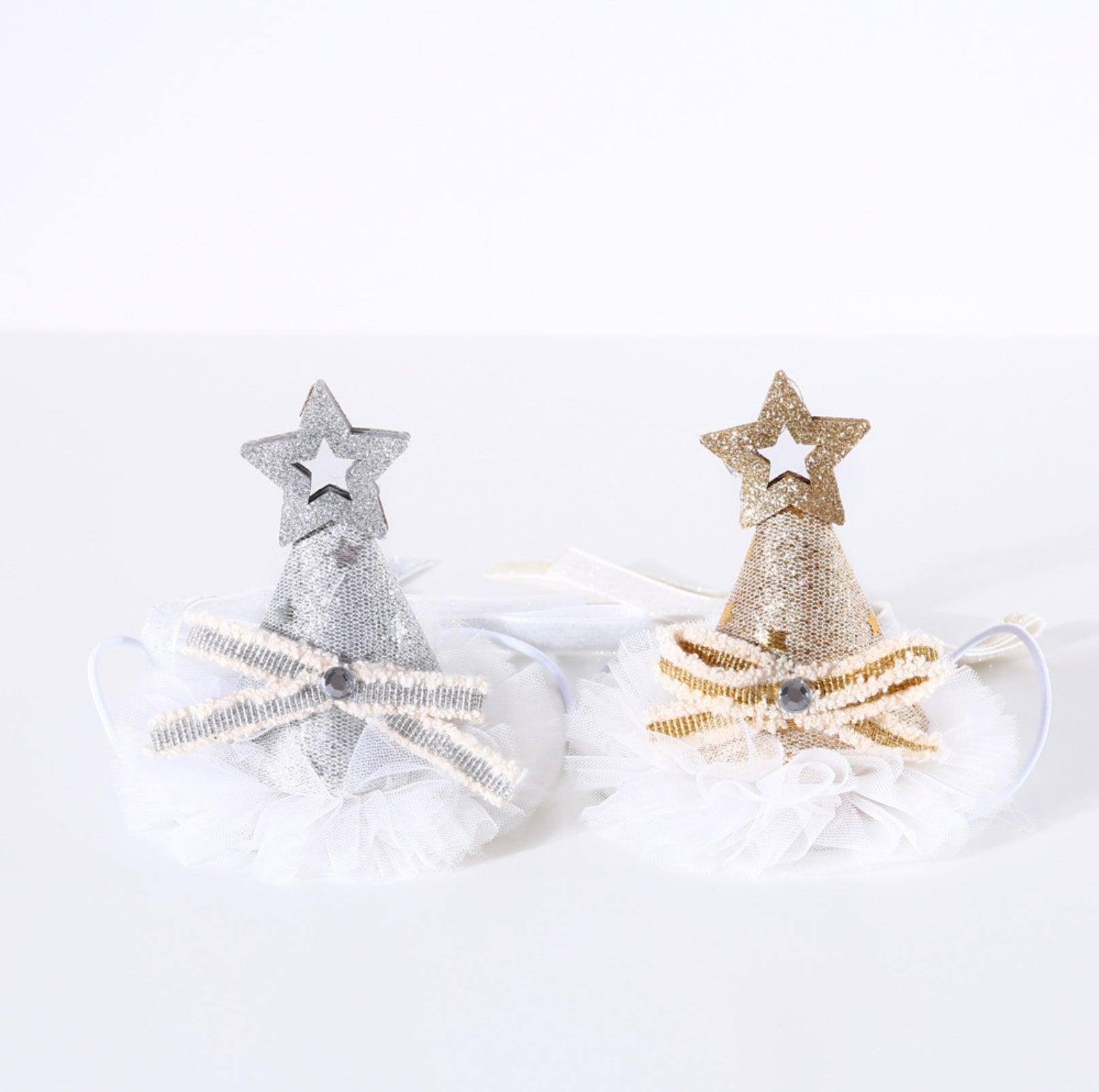 Glitter Birthday Accessory Set for Pets - Hat & Collar