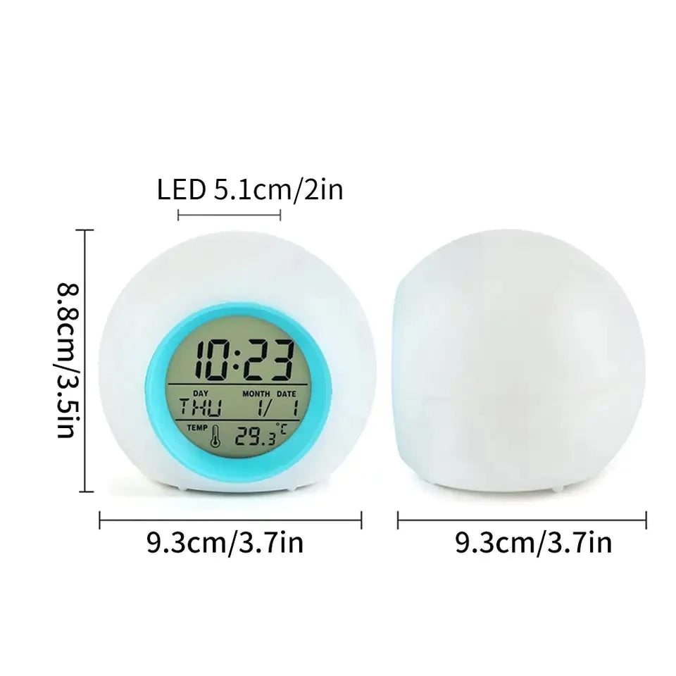 Digital Alarm Clock. 7 Color