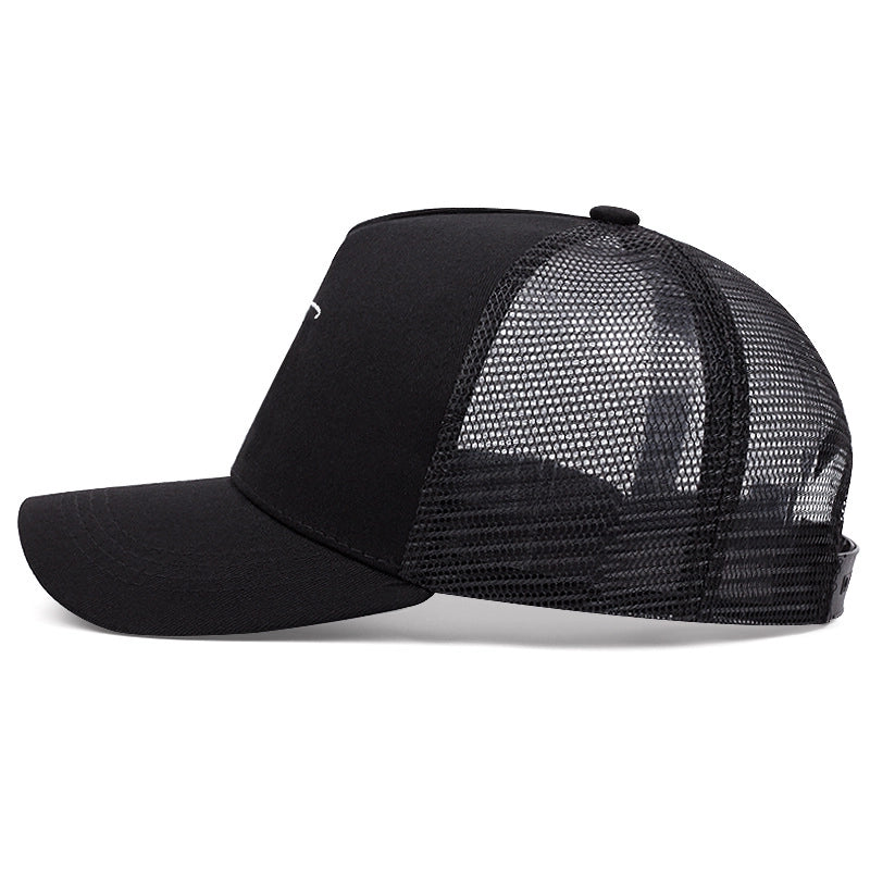 Women's Minimalist Classic Style Color Block Printing Curved Eaves Baseball Cap