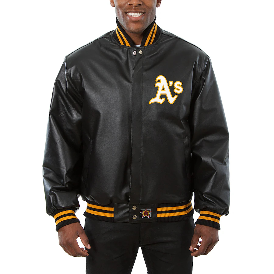 Men's JH Design Full-Snap All-Leather Jacket