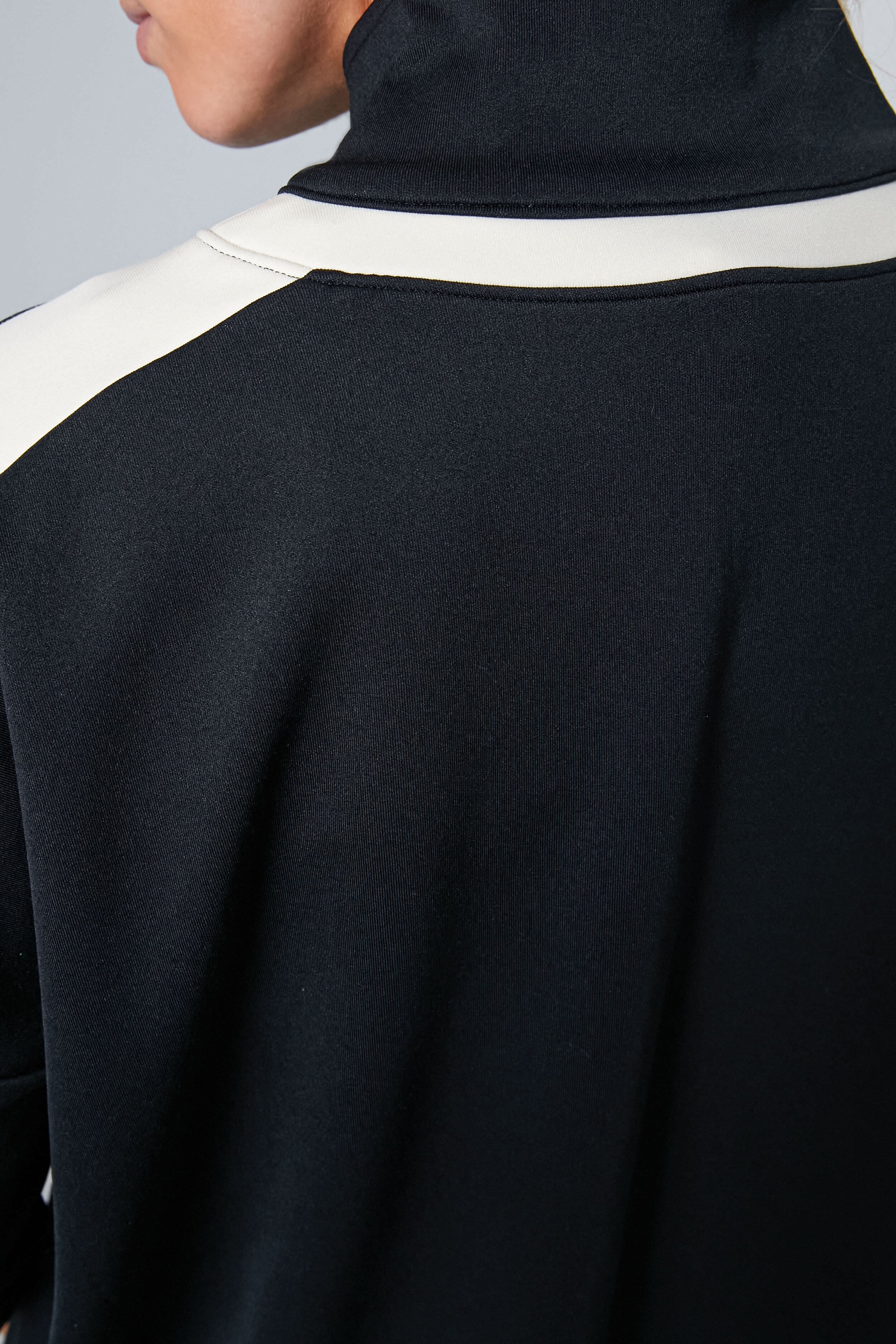 Black and Ivory Amelie Quarter Zip